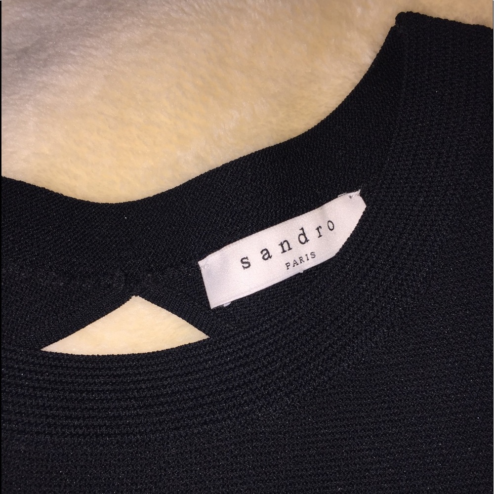 Sandro Paris Women's Black Knit Dress